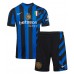 Inter Milan Alessandro Bastoni #95 Heimtrikotsatz Kinder 2024-25 Kurzarm (+ Kurze Hosen)